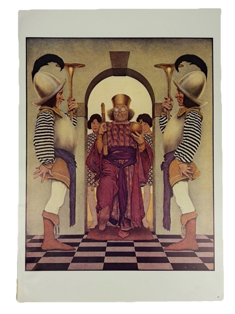 Maxfield Parrish Knave Of Hearts Collection Unframed Lithograph Print 11x16” VTG